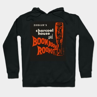 Vintage Charcoal House and Boom Boom Room Tiki Bar Hoodie